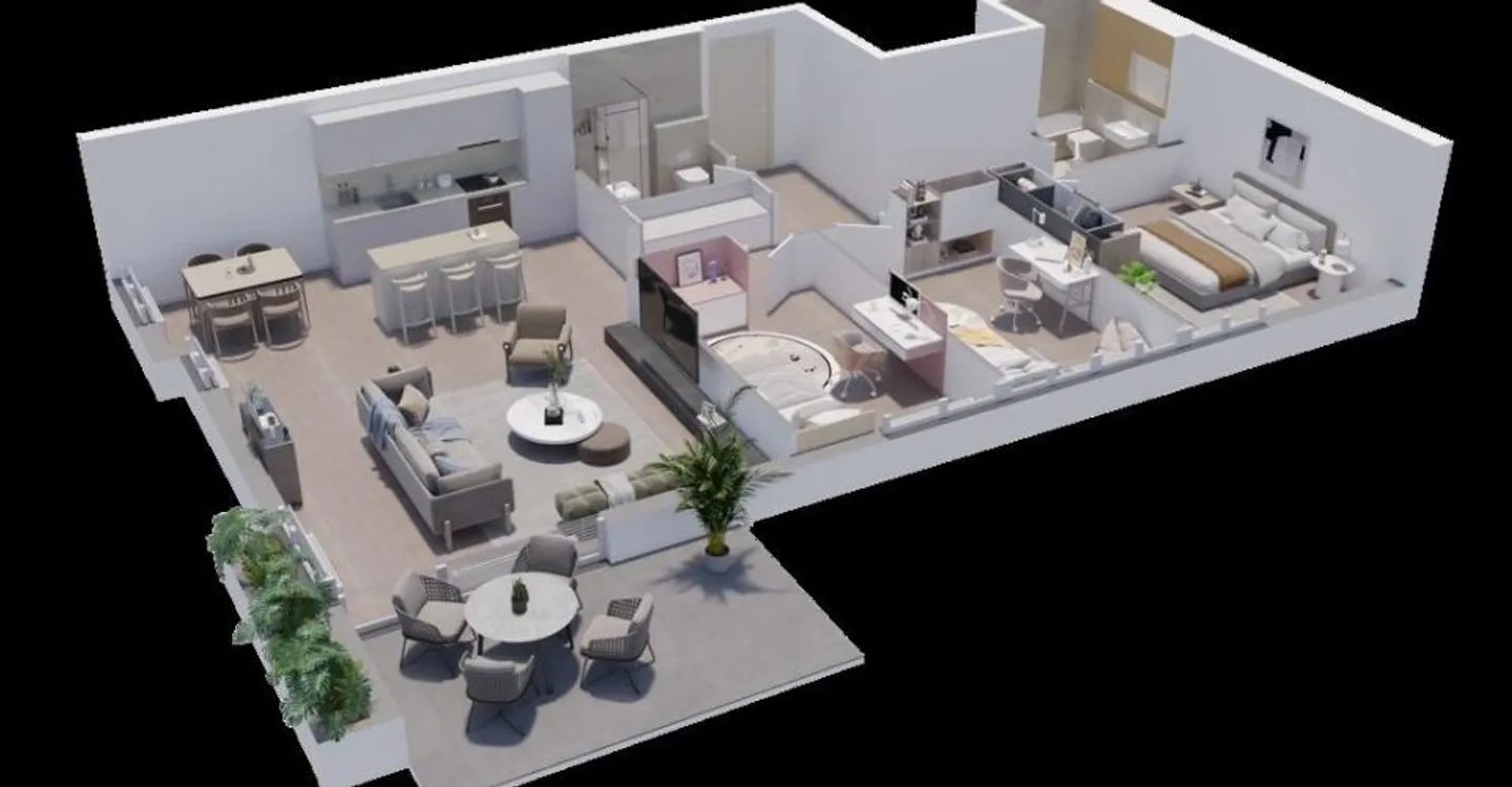 Appartement spacieux 4.5 pcs - Photo 3 sur 3