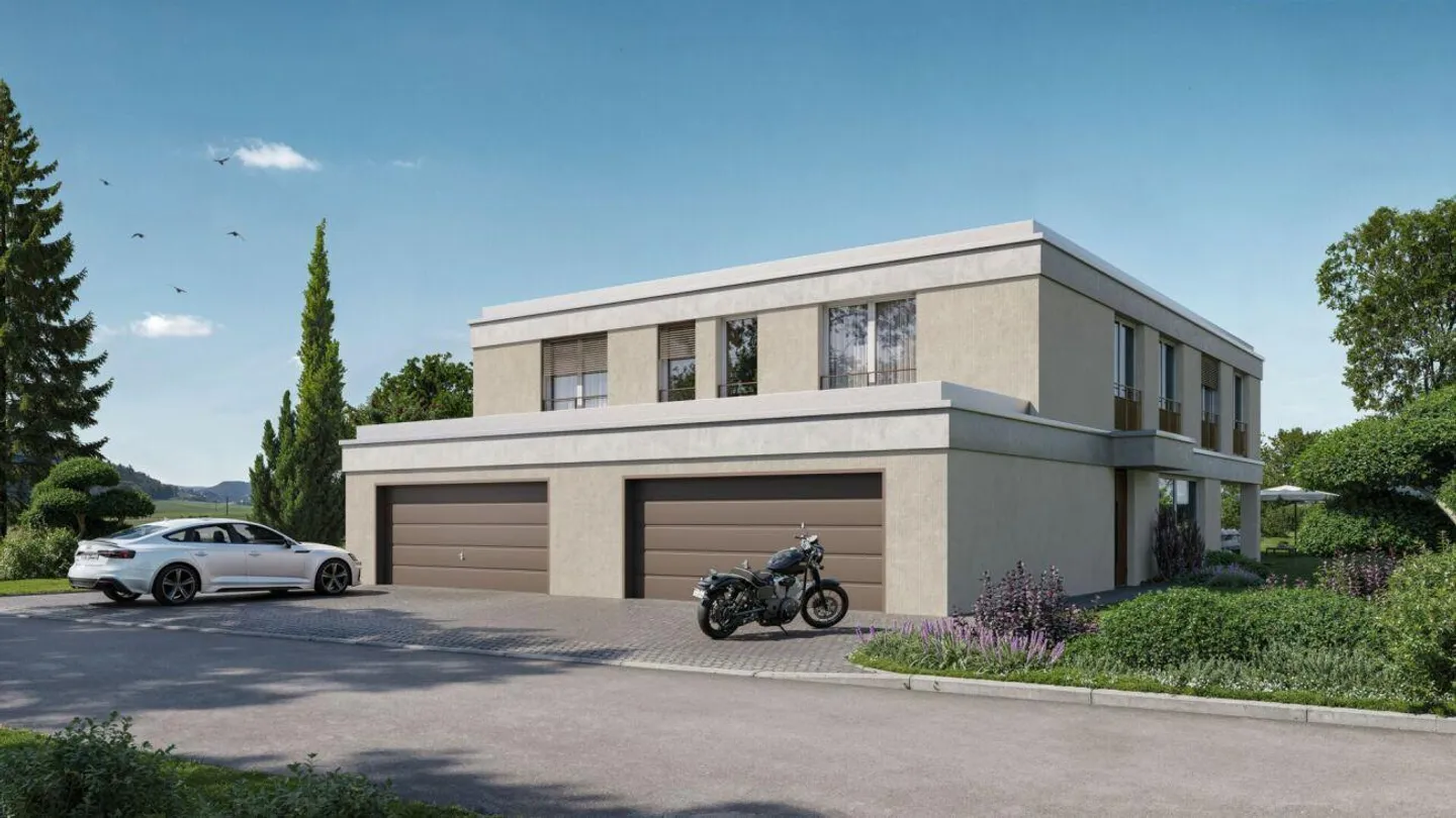 Panoramic View & Idyllic - Modern Double Family House in Bichelsee - Photo 3 of 6