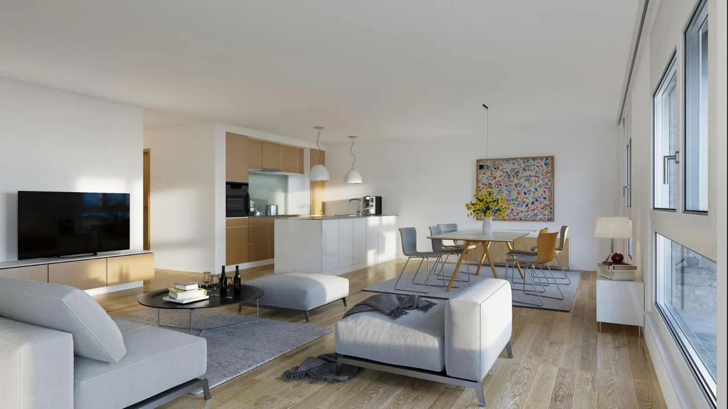 Appartement ensoleillé avec vue alpine - Photo 1 sur 5
