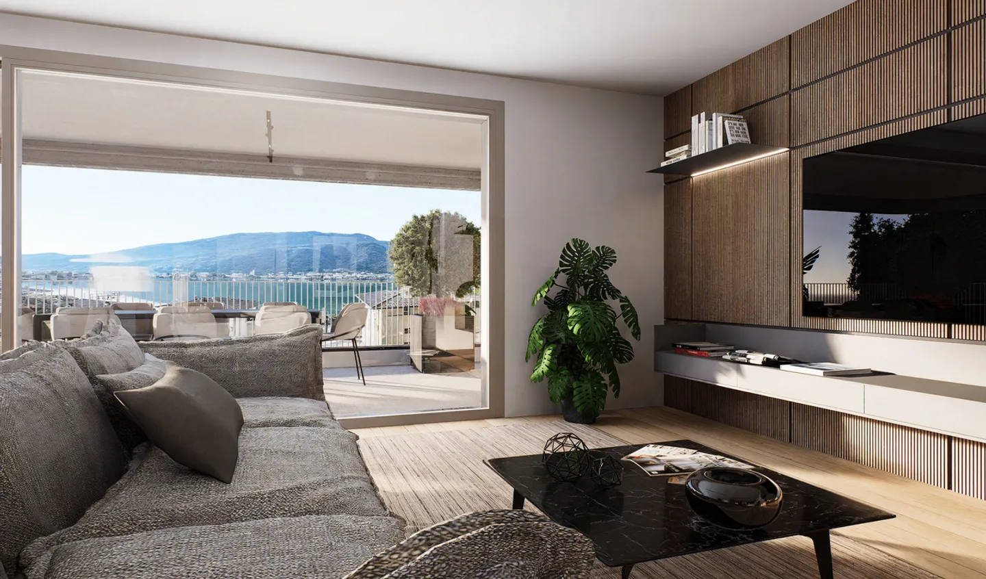 NUOVO 2.5 LOCALI CON SPLENDIDA VISTA LAGO E GIARDINO PRIVATO - Foto 8 di 12
