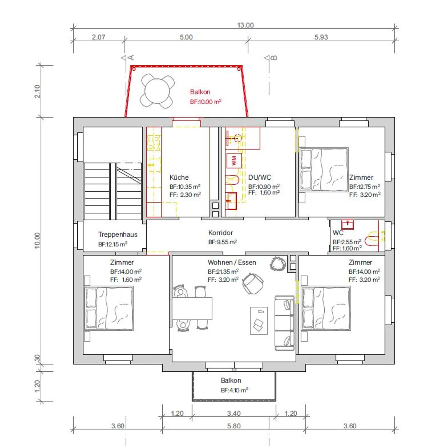 Modernes 4.5-Zimmer-Apartment - Foto 7 von 7