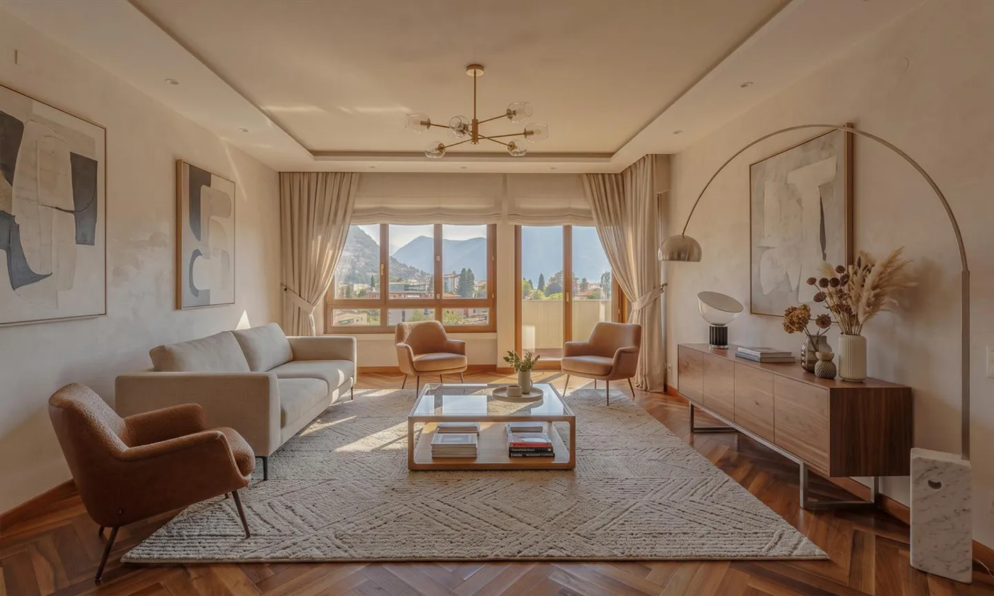 LARGE 4.5 ROOMS WITH BALCONY AND SWIMMING POOL IN LUGANO CENTER - Photo 1 of 9
