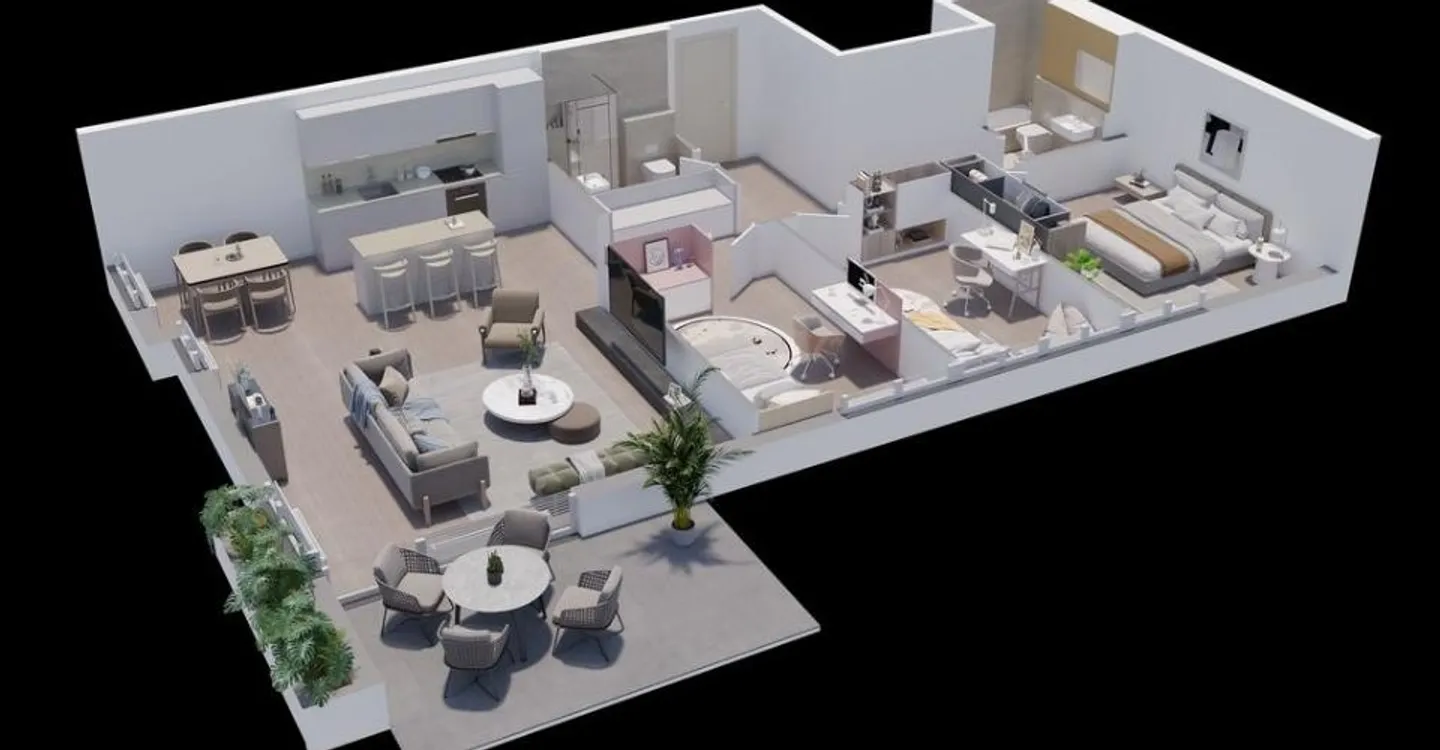 Renovierte 5.5-Zimmer-Attikawohnung zur Miete in Biel - Foto 3 von 3