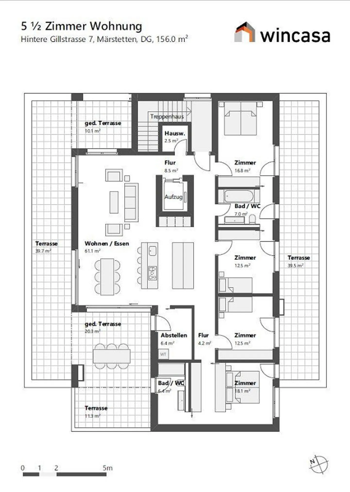 Appartement de rêve avec deux terrasses et vue imprenable ! - Photo 12 sur 12