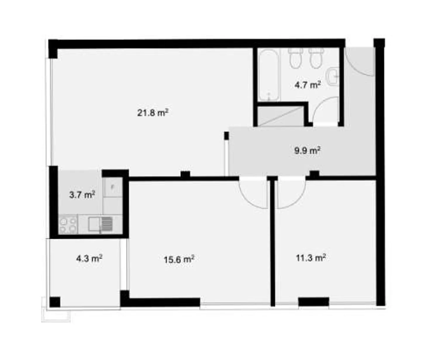 Appartamento/Ufficio in vendita, 3.5 stanze Chiasso - Foto 2 di 2