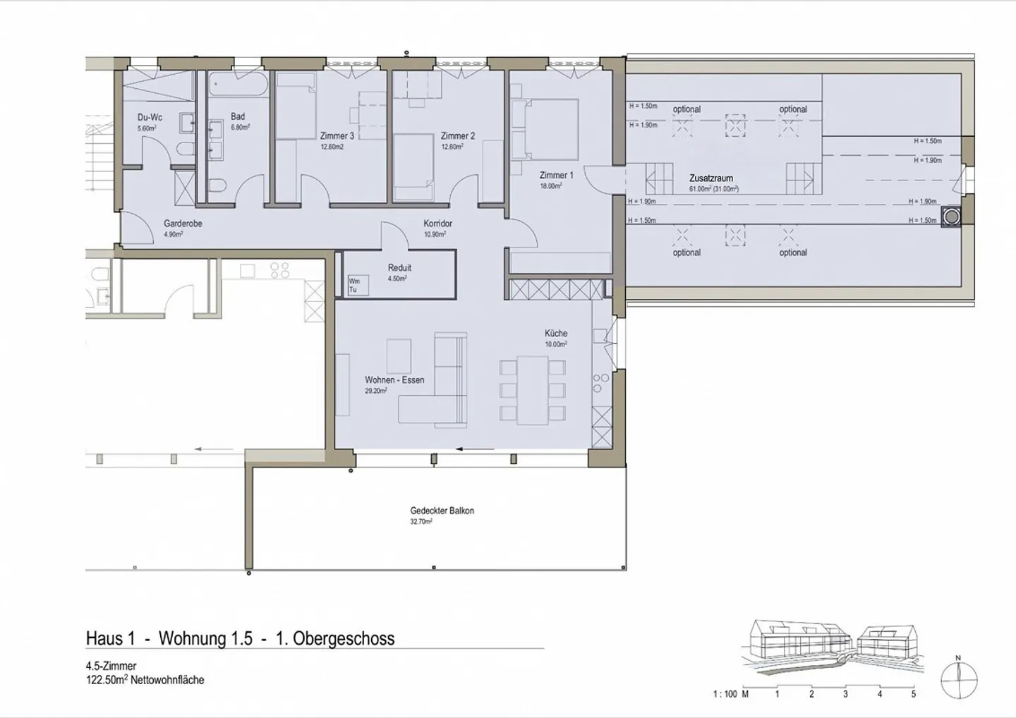 APPARTAMENTO SPAZIOSO CON CAMERA AGGIUNTIVA | GRANDE TERRAZZA | POSIZIONE SOLEGGIATA - Foto 6 di 7