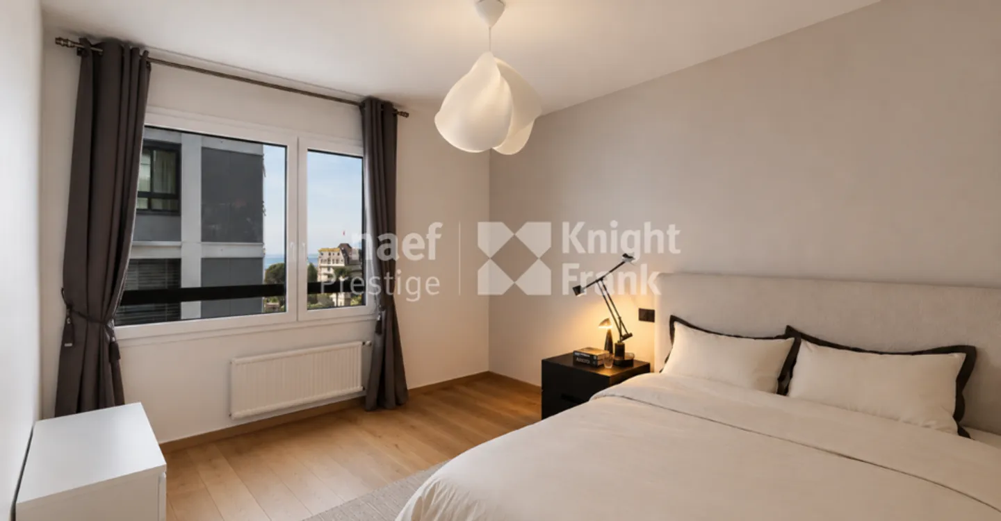 Superb 3.5 room apartment on the lake shore for sale in the center of Montreux - Photo 10 of 12
