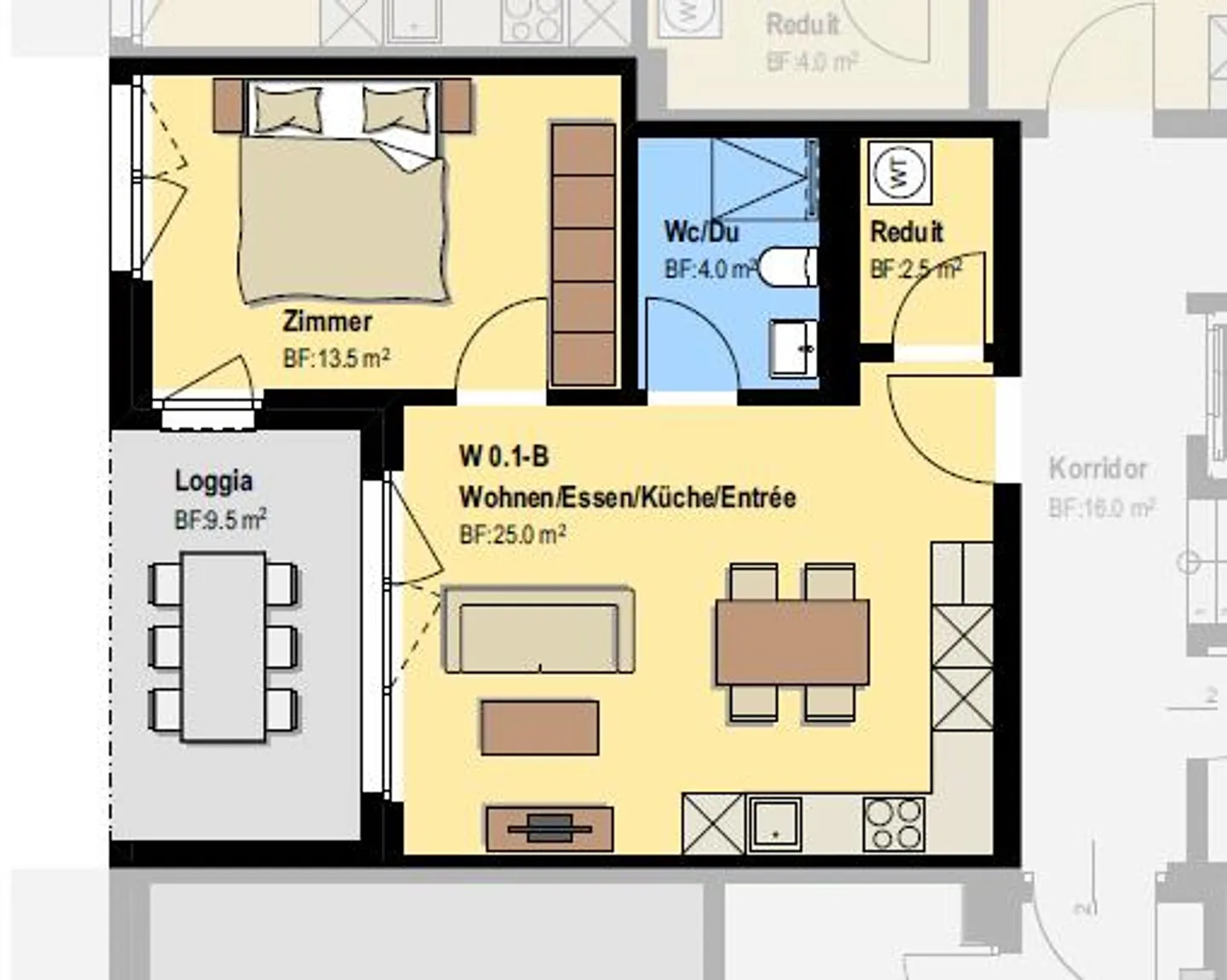 moderne 2.5-Zimmer-Wohnung im EG zu vermieten - Foto 9 von 9