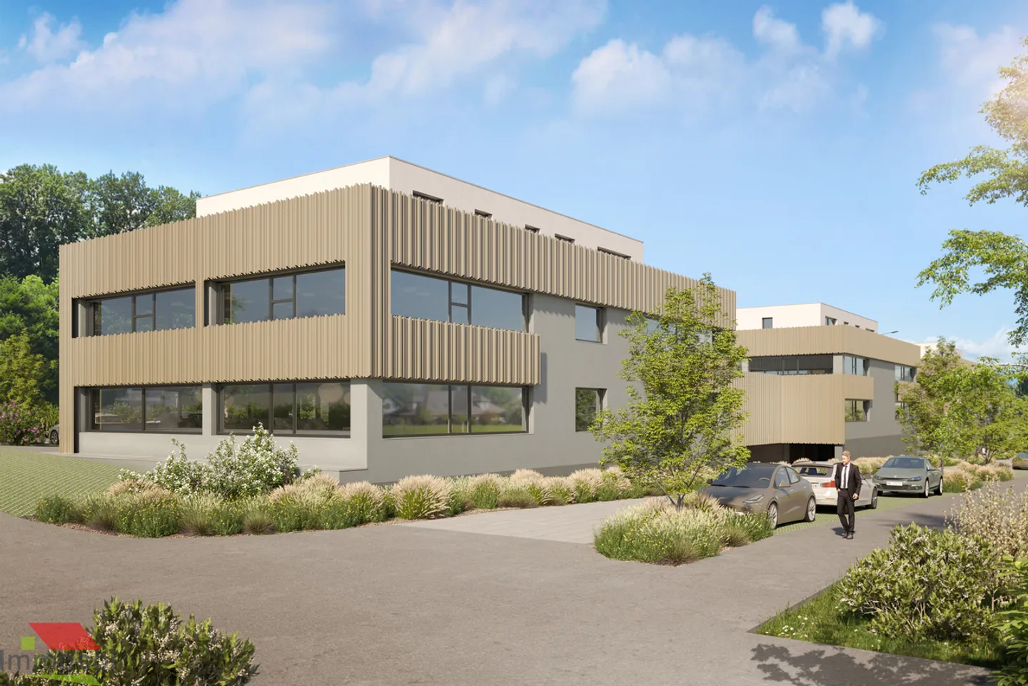 Le Mont - Büro zu vermieten mit 120 m2 im 1. Stock - Neubau - Foto 4 von 5