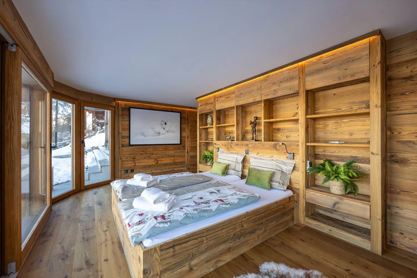 Rental apartment for the week: Magnificent chalet made of old wood with spectacular views of the valley - Photo 11 of 18