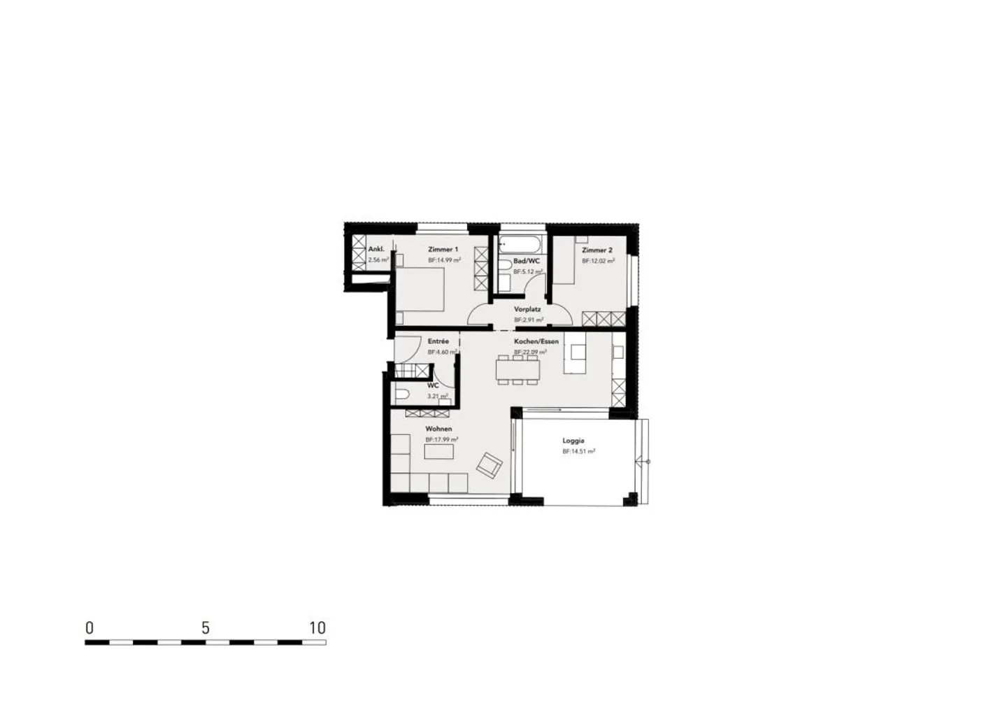 Stilvolle 3.5-Zimmerwohnung - Foto 15 von 15