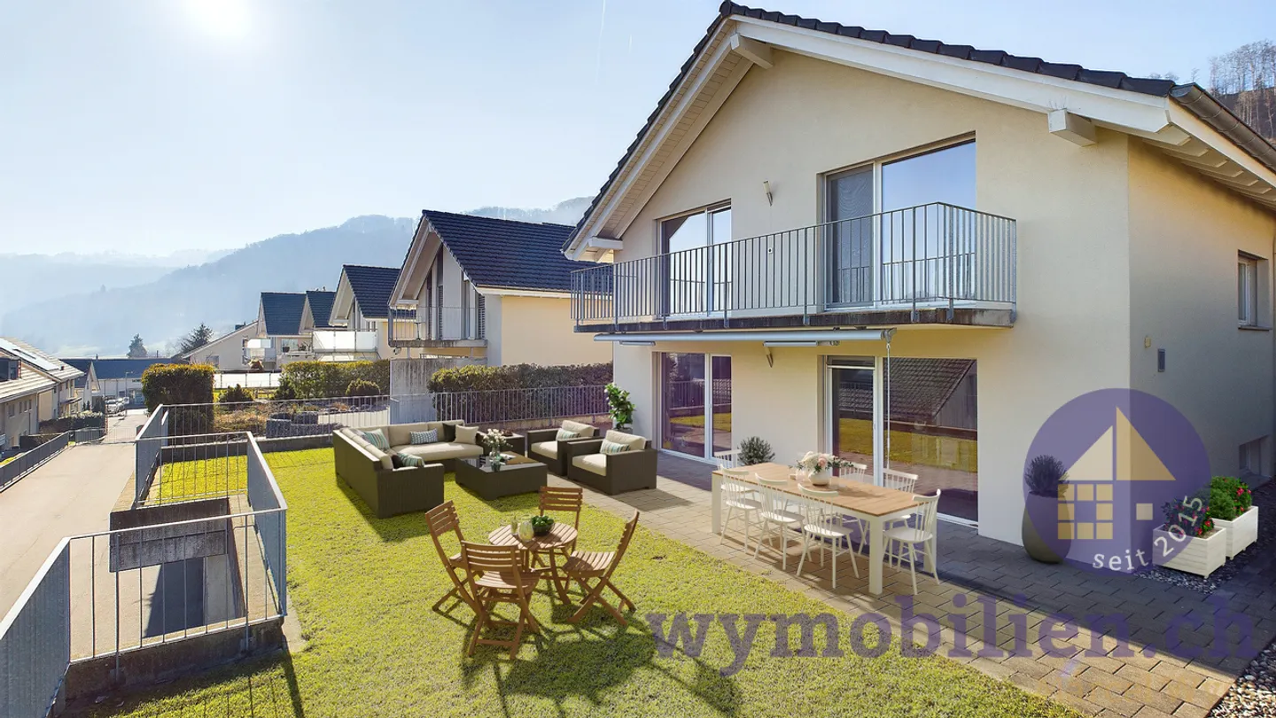 7.5-Zimmer-Einfamilienhaus mit Weitblick  + Doppelgarage in Toffen - Foto 2 von 11