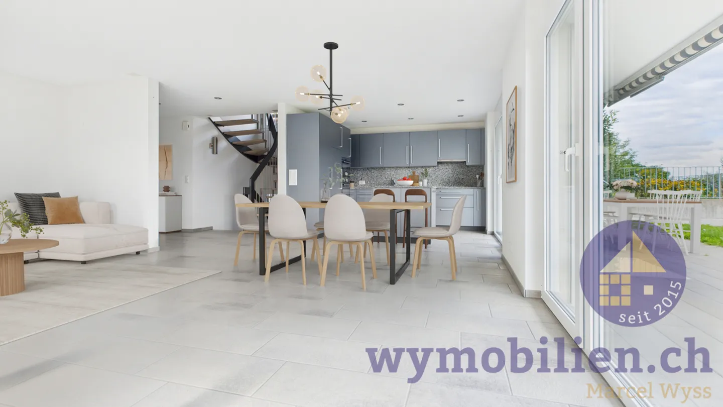 7.5-Zimmer-Einfamilienhaus mit Weitblick  + Doppelgarage in Toffen - Foto 11 von 11