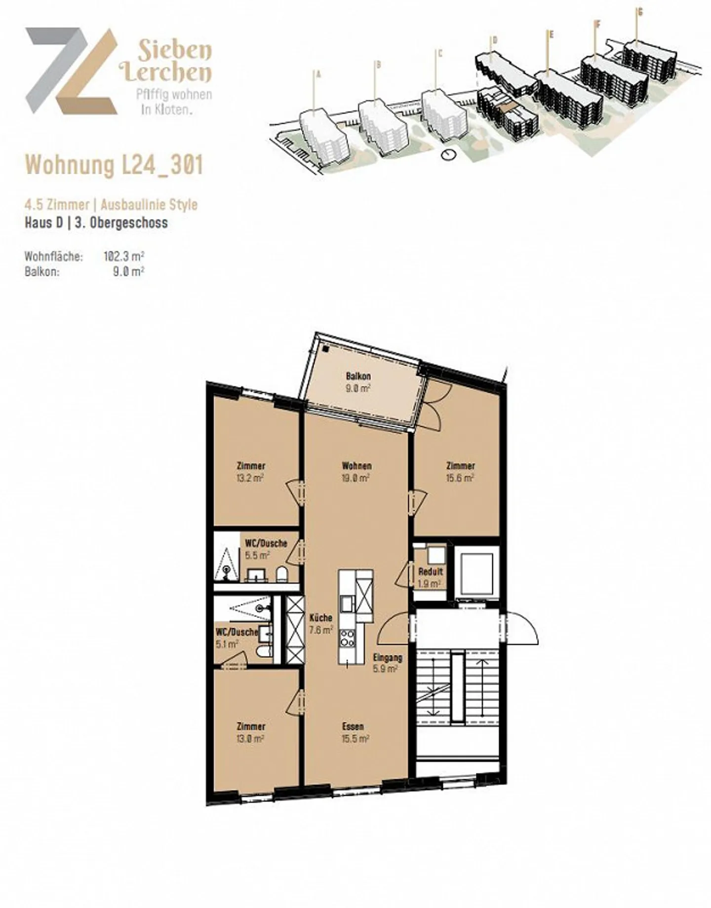 Nuovo appartamento nel complesso '7 Lerchen' - La tua casa moderna ... - Foto 9 di 17