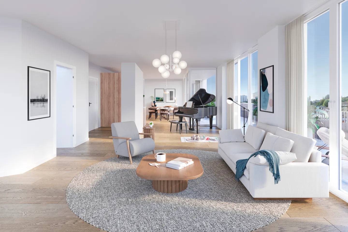 Exceptional new penthouse in the Pérolles district - Photo 1 of 6