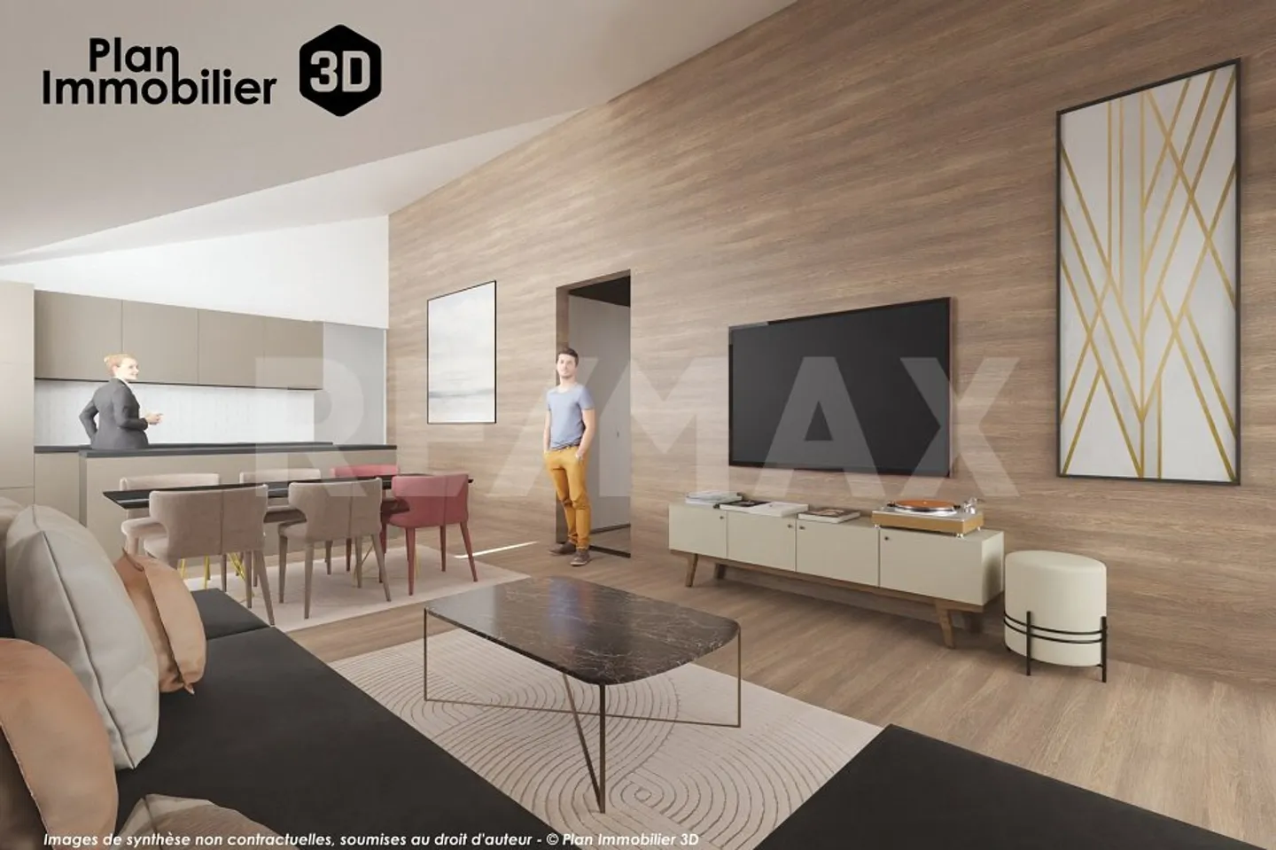 PROMOTION EN VENTE SUR PLAN – LOT B5, APPARTEMENT 4,5 PIÈCES AVEC L... - Foto 1 von 7