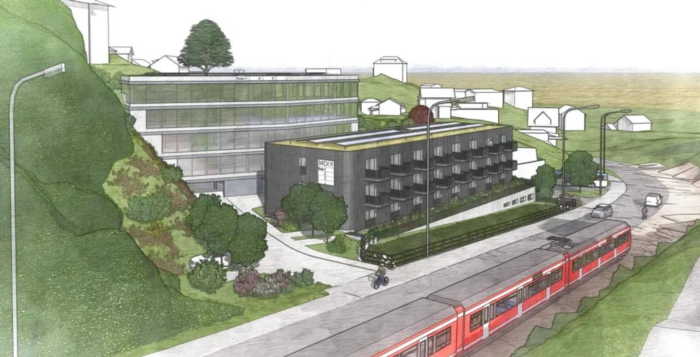 Commercial Building Lustmühle: Areas from 100 m² to a total of 1,355.69 m² - Photo 1 of 3