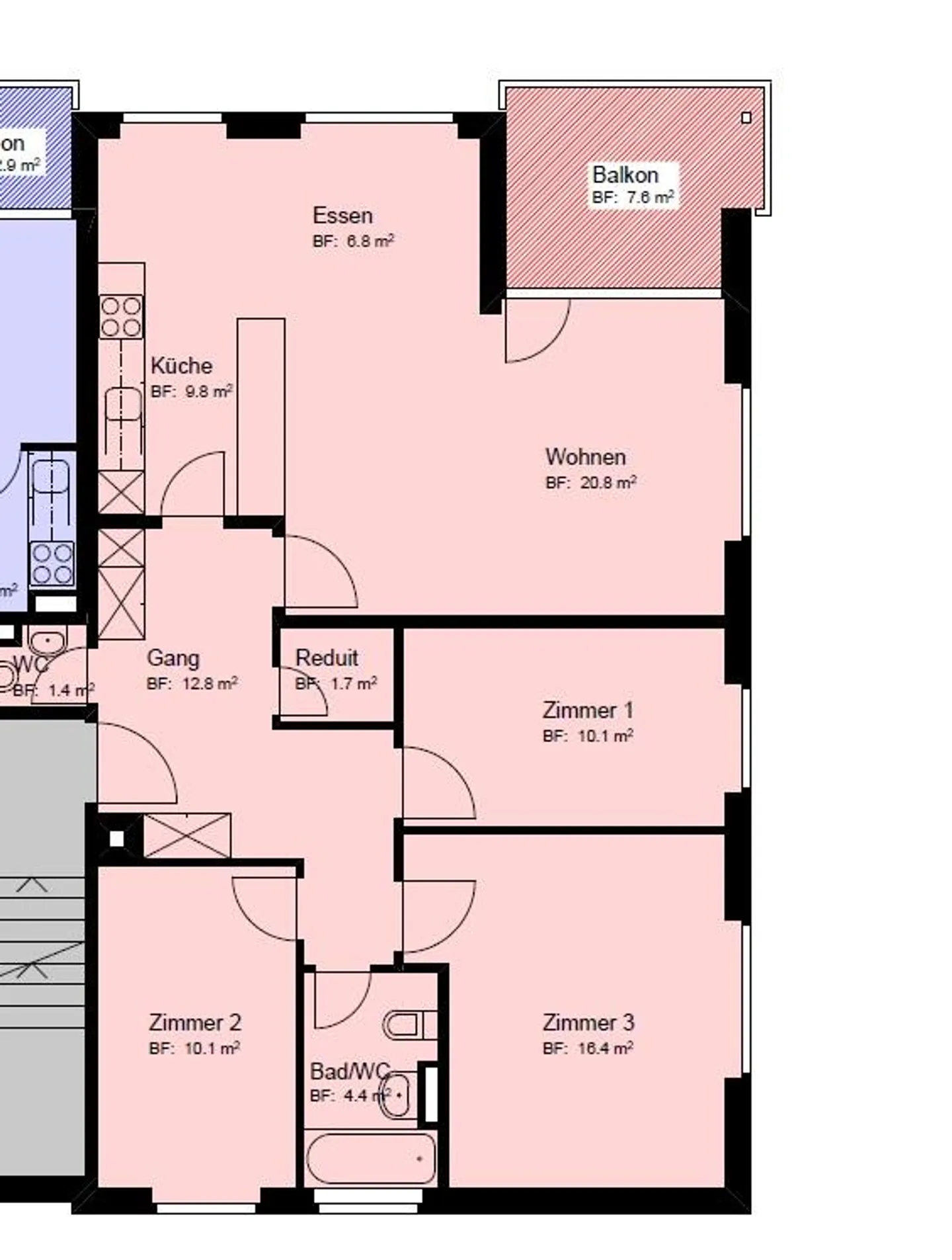 Geräumige Familienwohnung in Wil - Foto 11 von 11