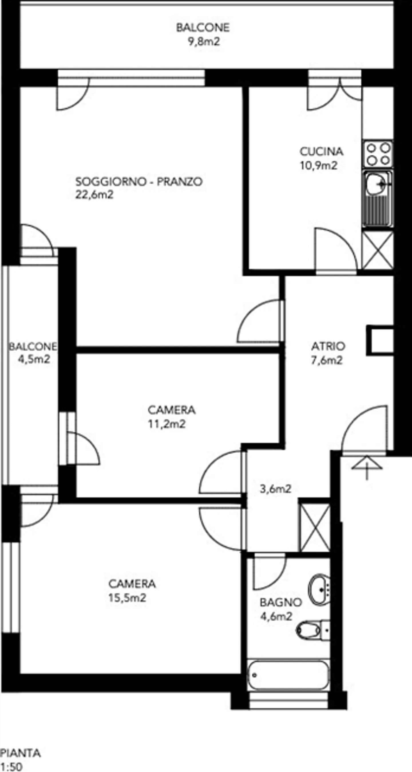 PROMOZIONE 1. Monat kostenlos" 3,5-Zimmer-Wohnung mit Panoramablick - Foto 12 von 13