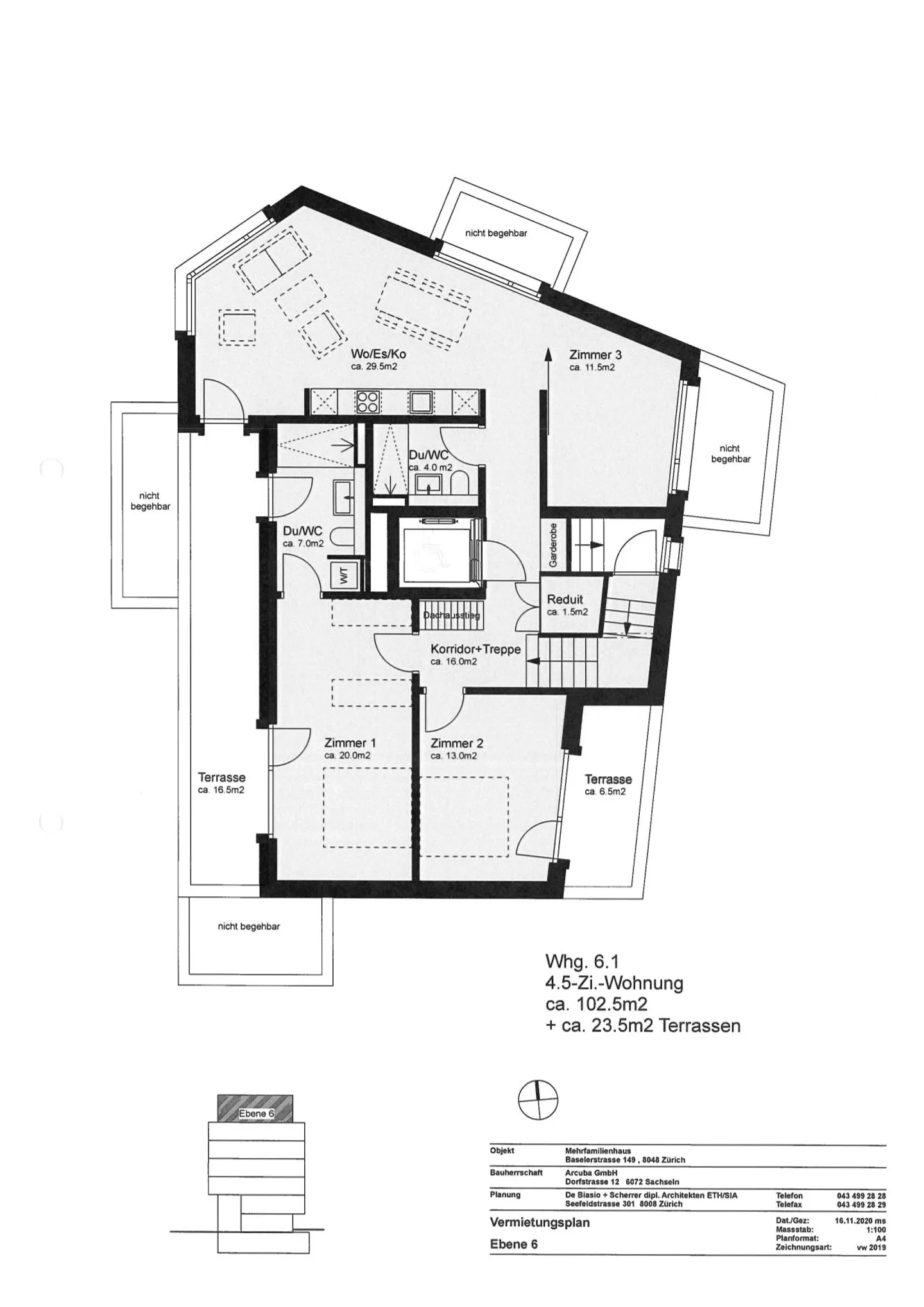 Exklusive Attika-Wohnung mit Weitsicht über Altstetten - Foto 12 von 13