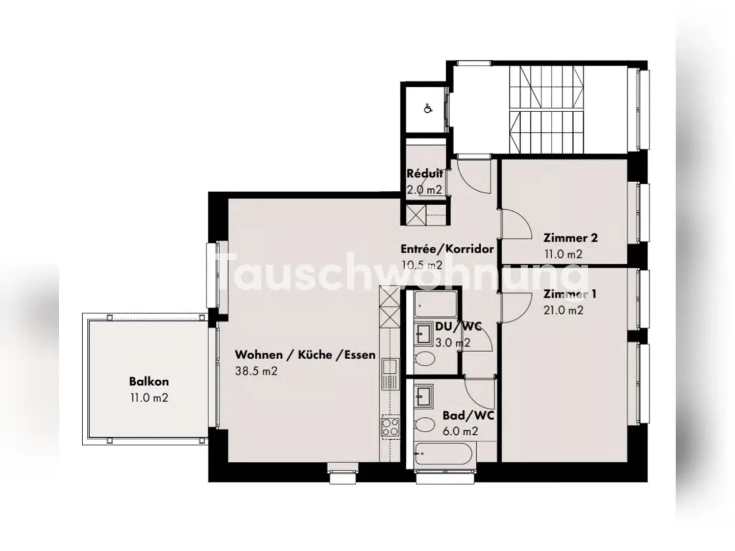 Bright & modern 3.5 room apartment for min. 3.5 rooms - Photo 1 of 1