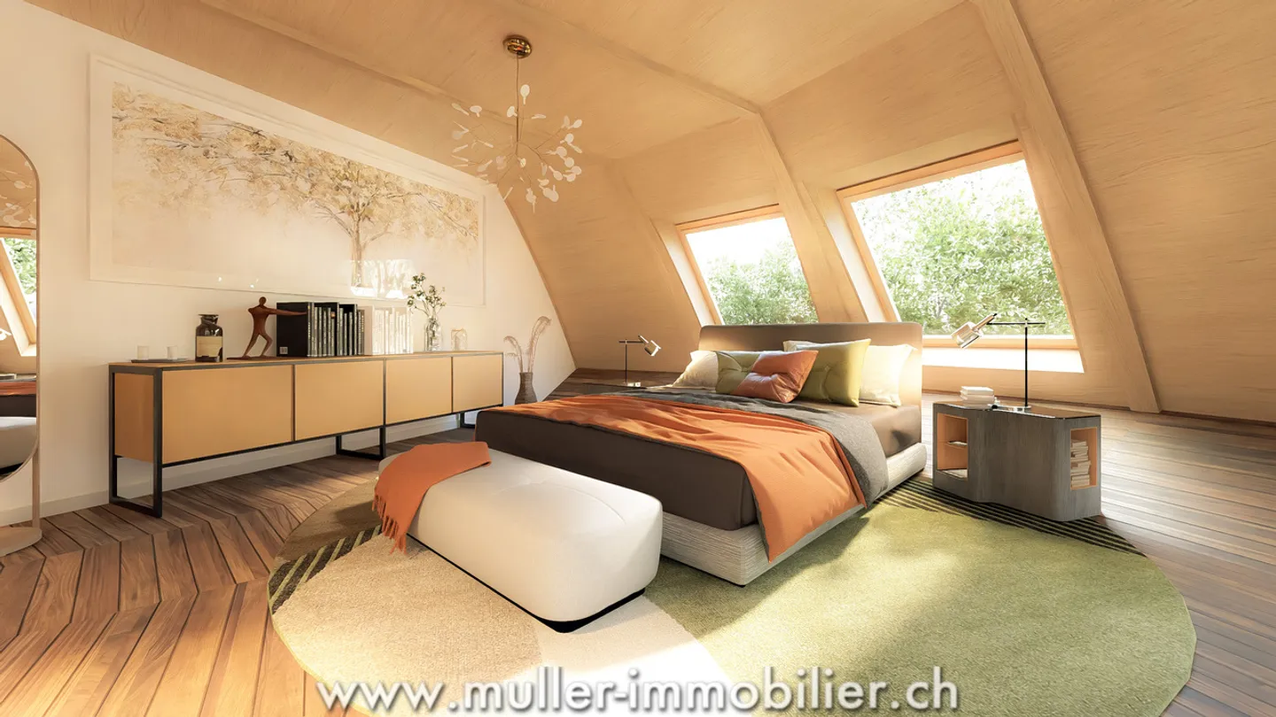 Innovatives Öko-Haus in Villarimboud - Foto 3 von 13