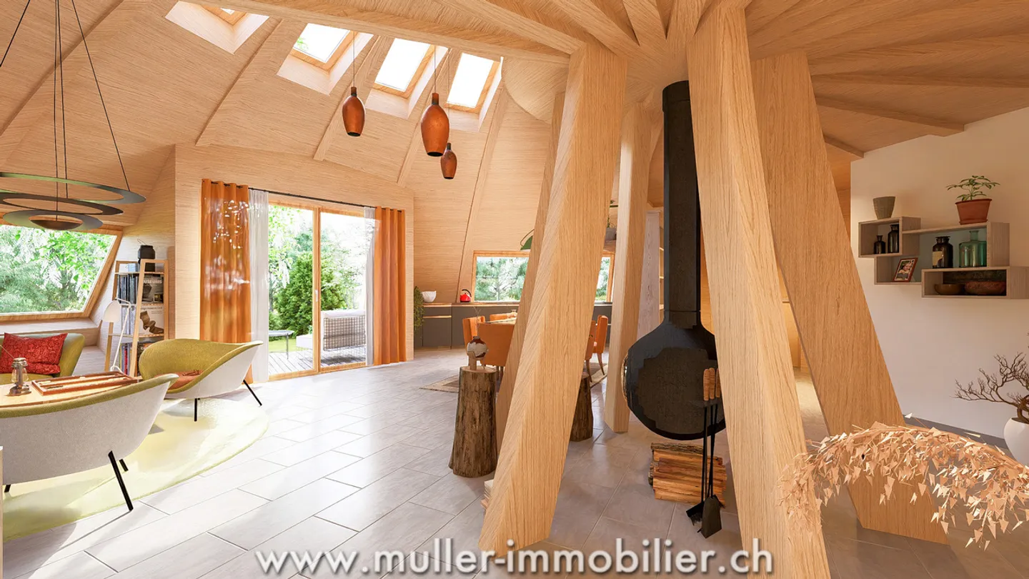 Innovatives Öko-Haus in Villarimboud - Foto 11 von 13