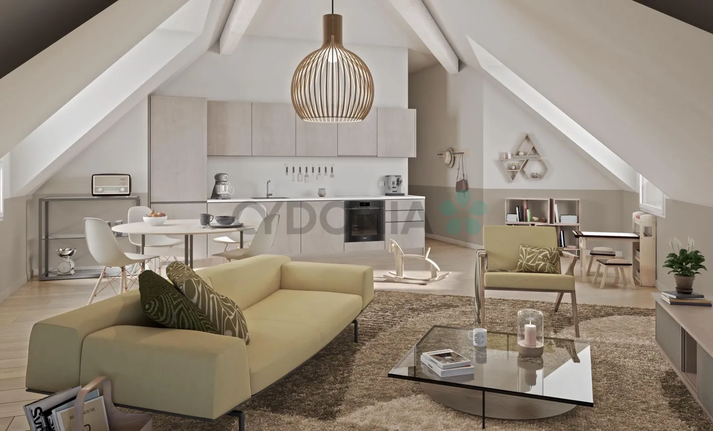 À VENDRE APPARTEMENT 4 PIÈCES DANS LE MANSARD DE 97M², AU TOTAL 152M2 DE SURFACE AU SOL, À CHÊNE-BOURG - Photo 1 sur 4