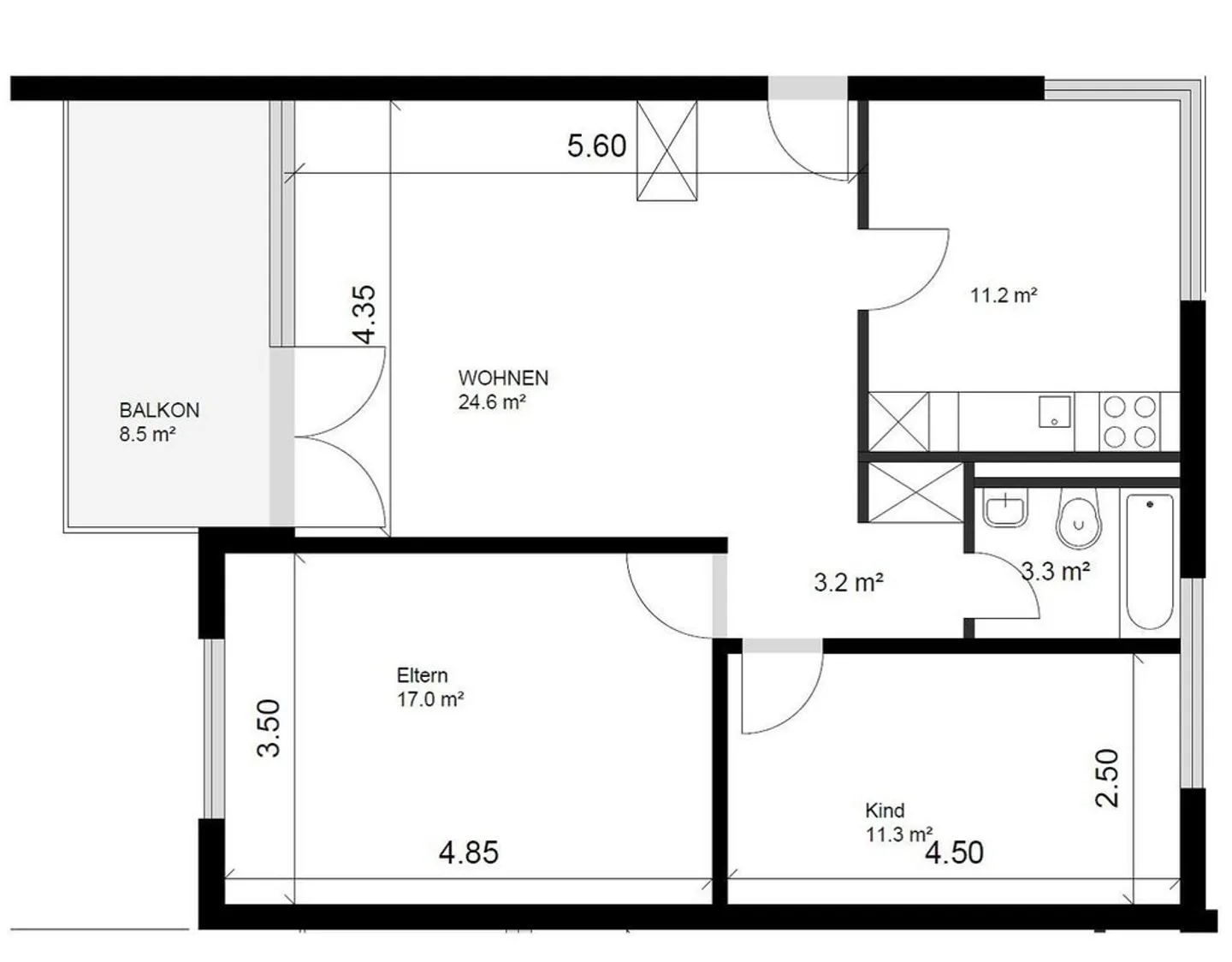 Charmante 3.5-Zimmerwohnung - Foto 7 von 7