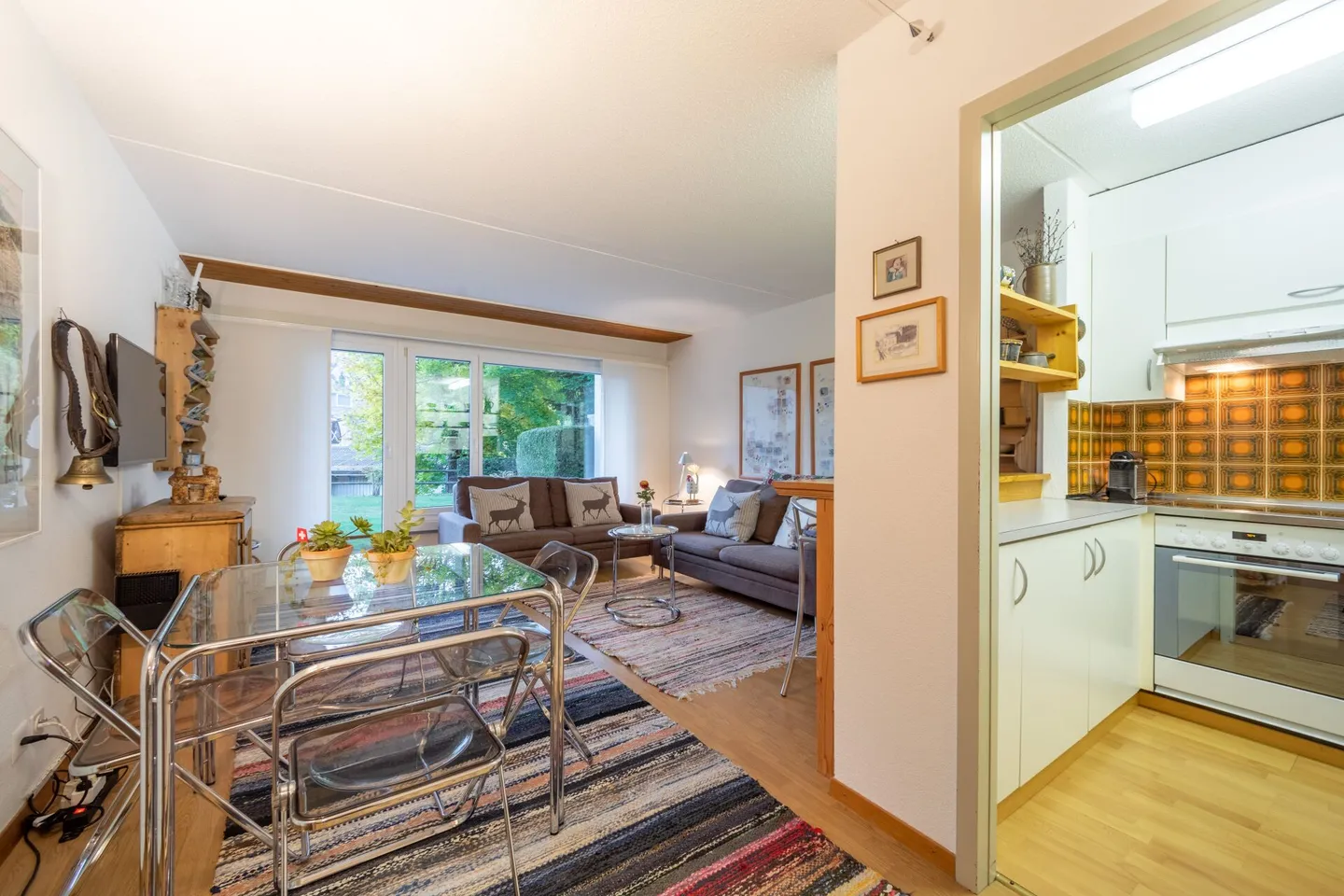 Appartamento al piano terra di 2 1/2 locali direttamente presso gli impianti di risalita a Laax - Foto 4 di 10