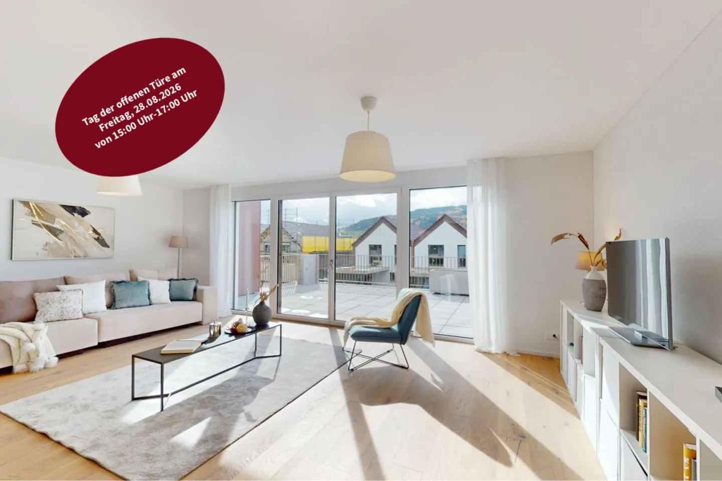 Maison de ville moderne à Reinach avec un environnement de vie ensoleillé - Photo 1 sur 12