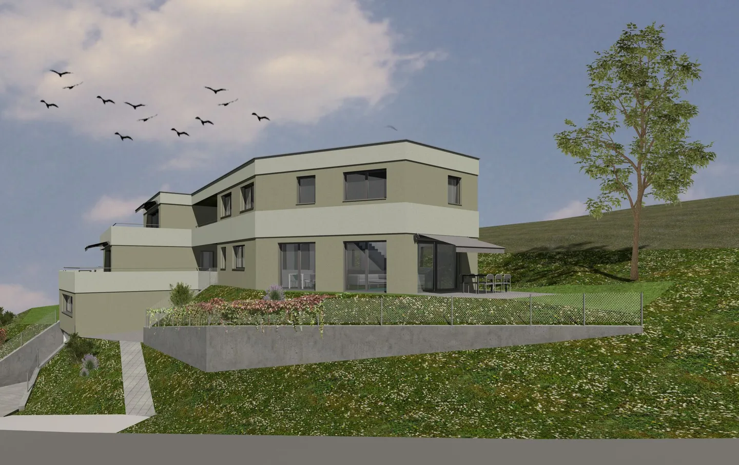 Grosszügige Terrassenwohnung mit Aussicht - Foto 8 von 10