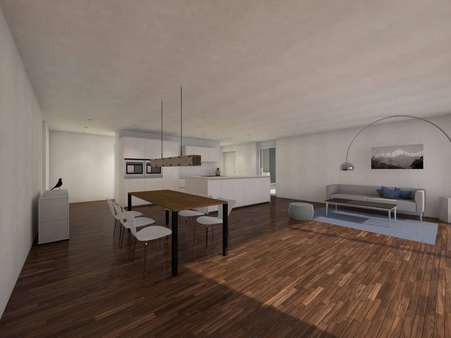 Grosszügige Terrassenwohnung mit Aussicht - Foto 5 von 10