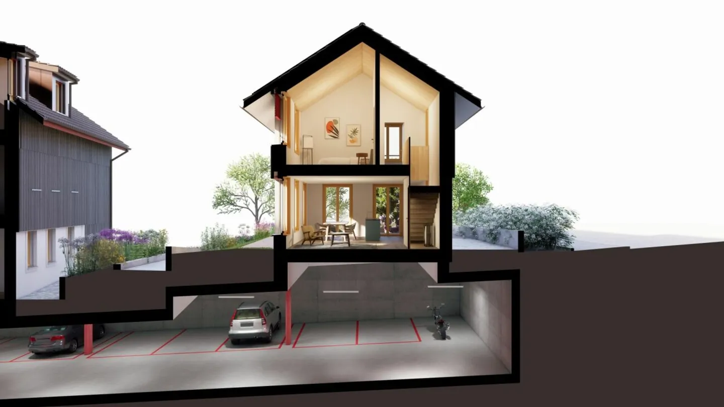 Construction has started - Atelier house - North house part with 3.5 rooms - Photo 2 of 3