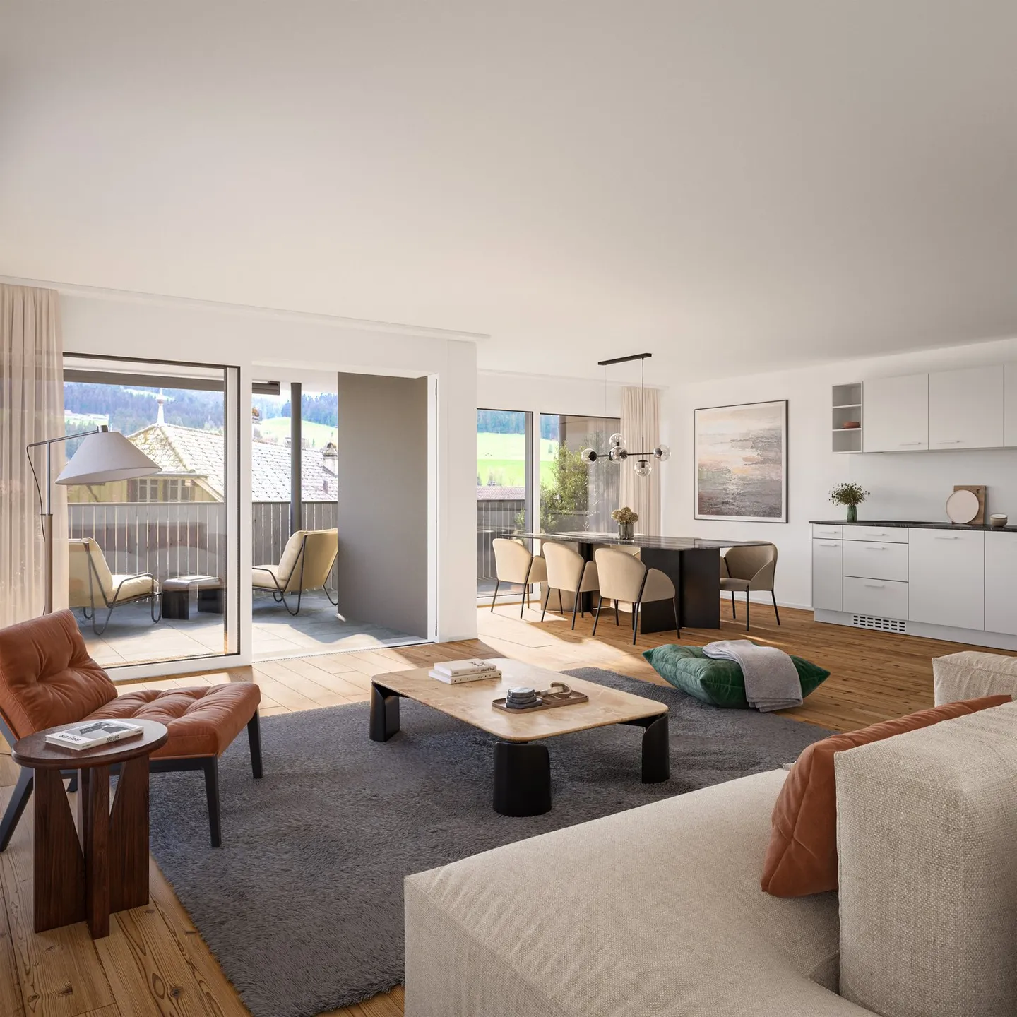 3.5-Zimmer-Wohnung im 1. OG - Neubau! - Foto 3 von 8