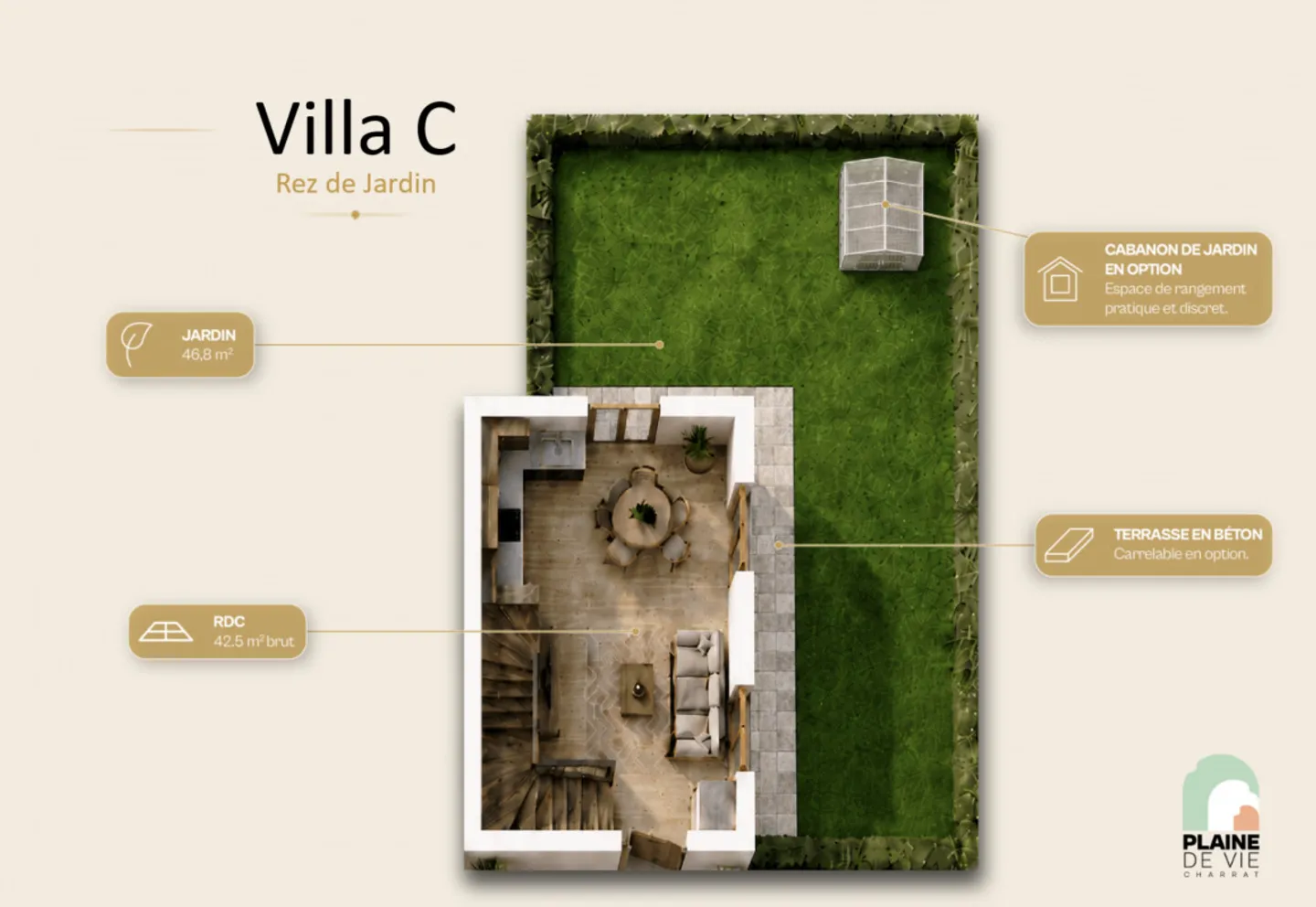 LETZTE NEUE VILLA mit 3,5 Zimmern verfügbar! Los C - Foto 2 von 10