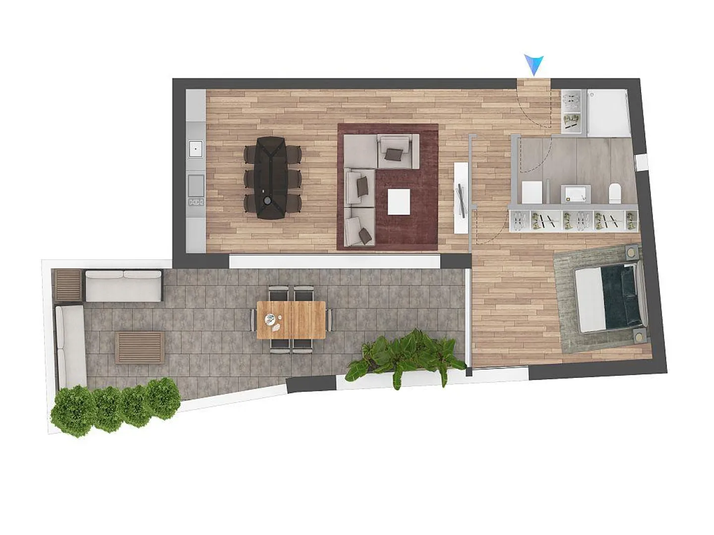 Splendide penthouse 2.5 pièces à Sant'Antonino - Photo 3 sur 17