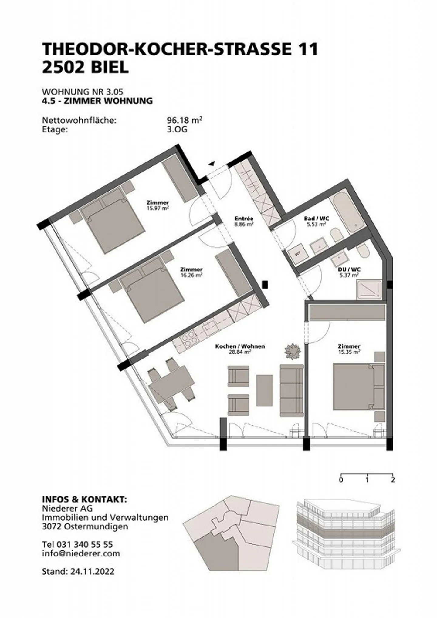 Stilvolle 4.5-Zimmer-Wohnung nahe Bahnhof - Photo 9 sur 10