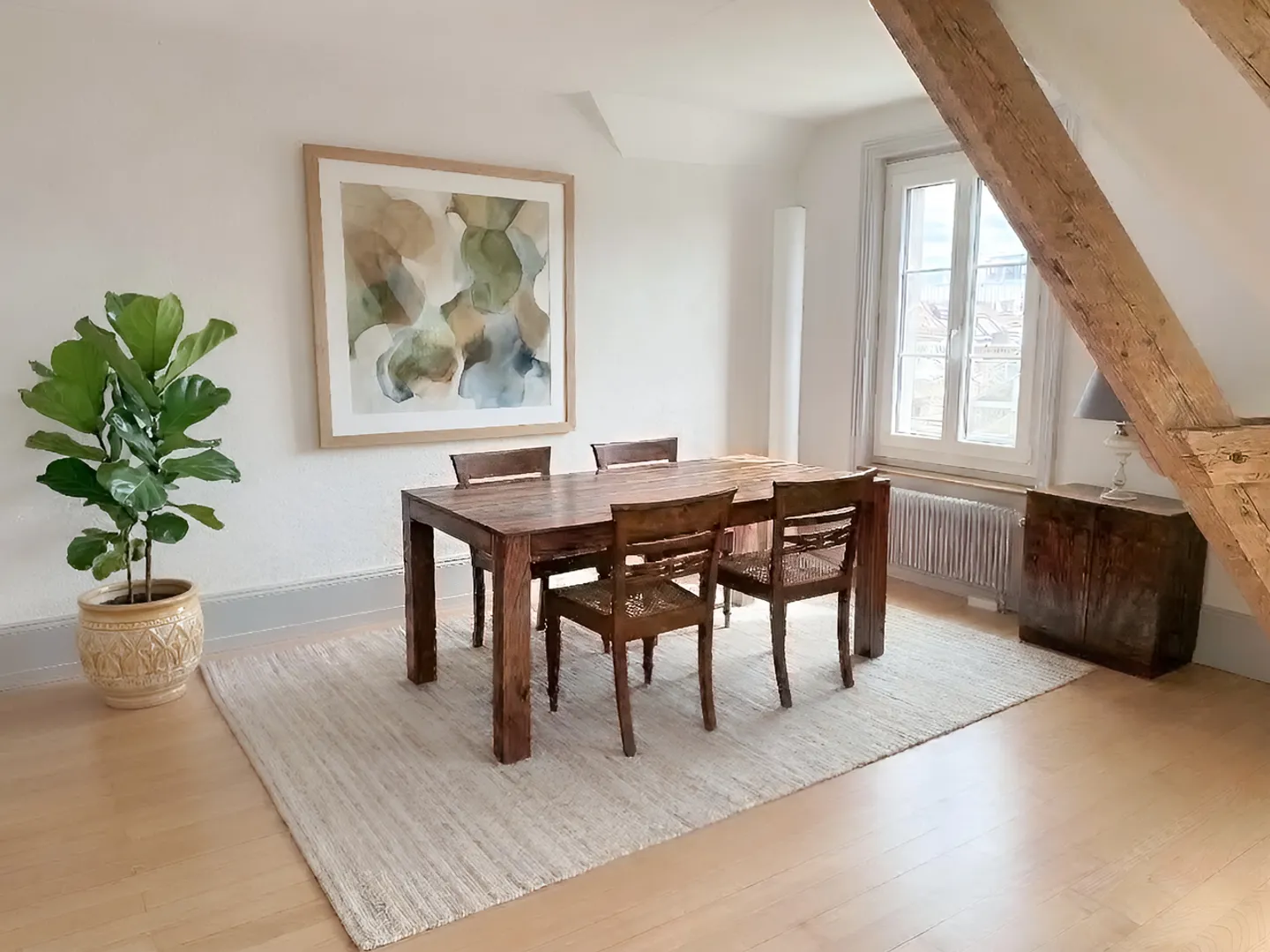 Charmante appartement 3.5 pièces avec charme historique - Photo 2 sur 7