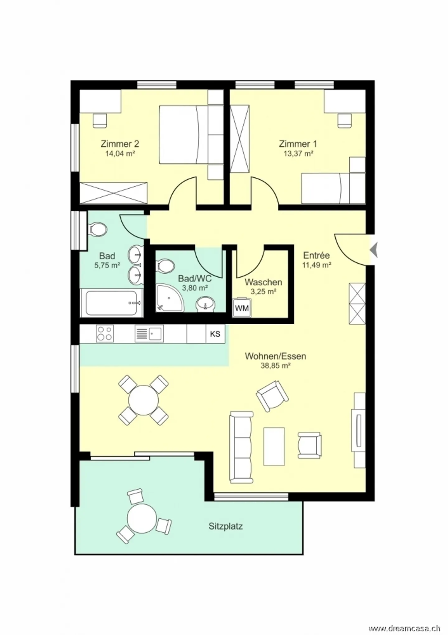 Appartamento confortevole 3.5 locali - Foto 11 di 12