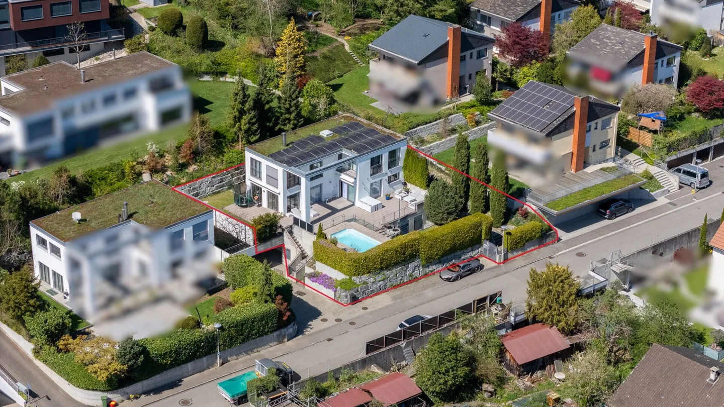 Perle résidentielle moderne - maison individuelle de 6,5 Z' EFH avec piscine, sauna et jacuzzi - Photo 11 sur 13