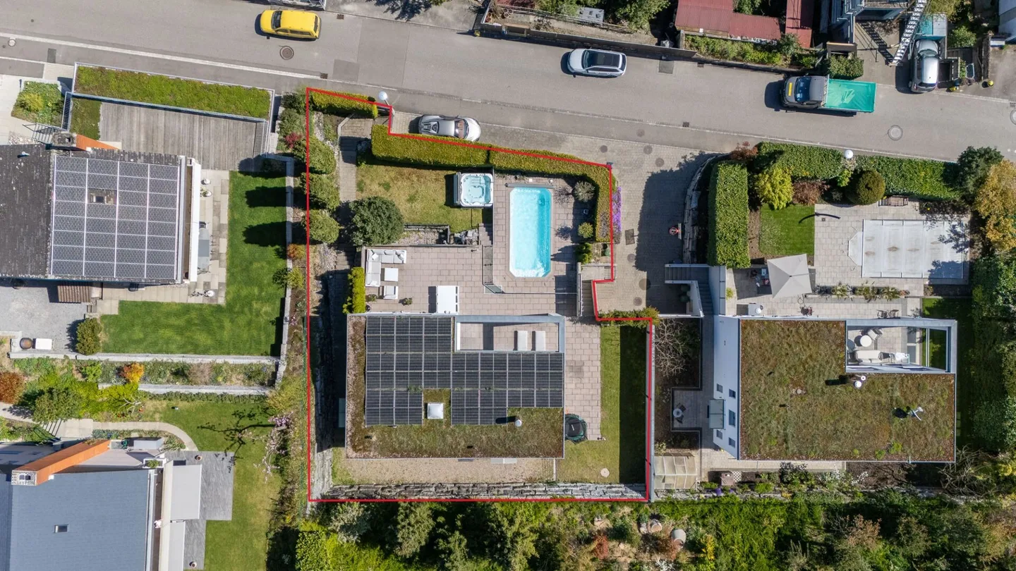 Perle résidentielle moderne - maison individuelle de 6,5 Z' EFH avec piscine, sauna et jacuzzi - Photo 12 sur 13