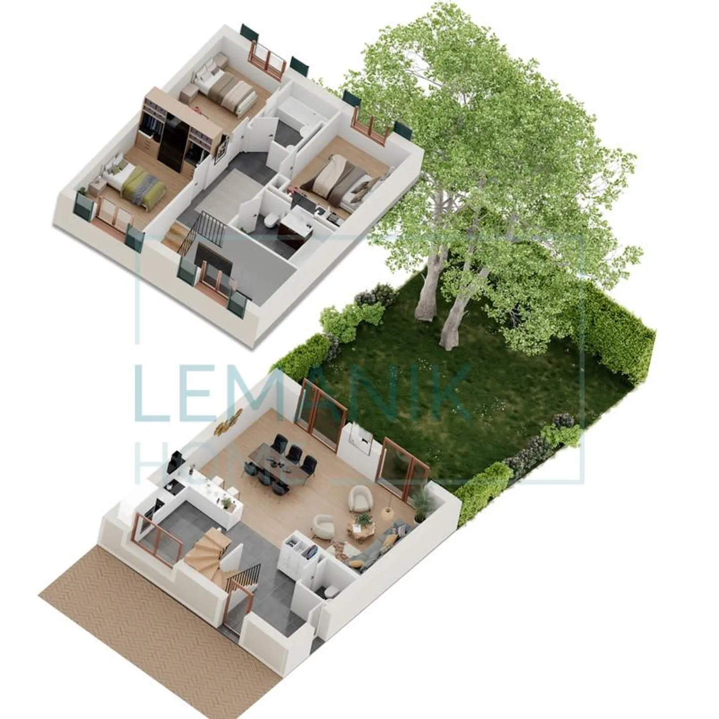 In costruzione: Duplex con 5 camere e giardino a Troinex; Azione: CLOS DES HAIES - Foto 2 di 2