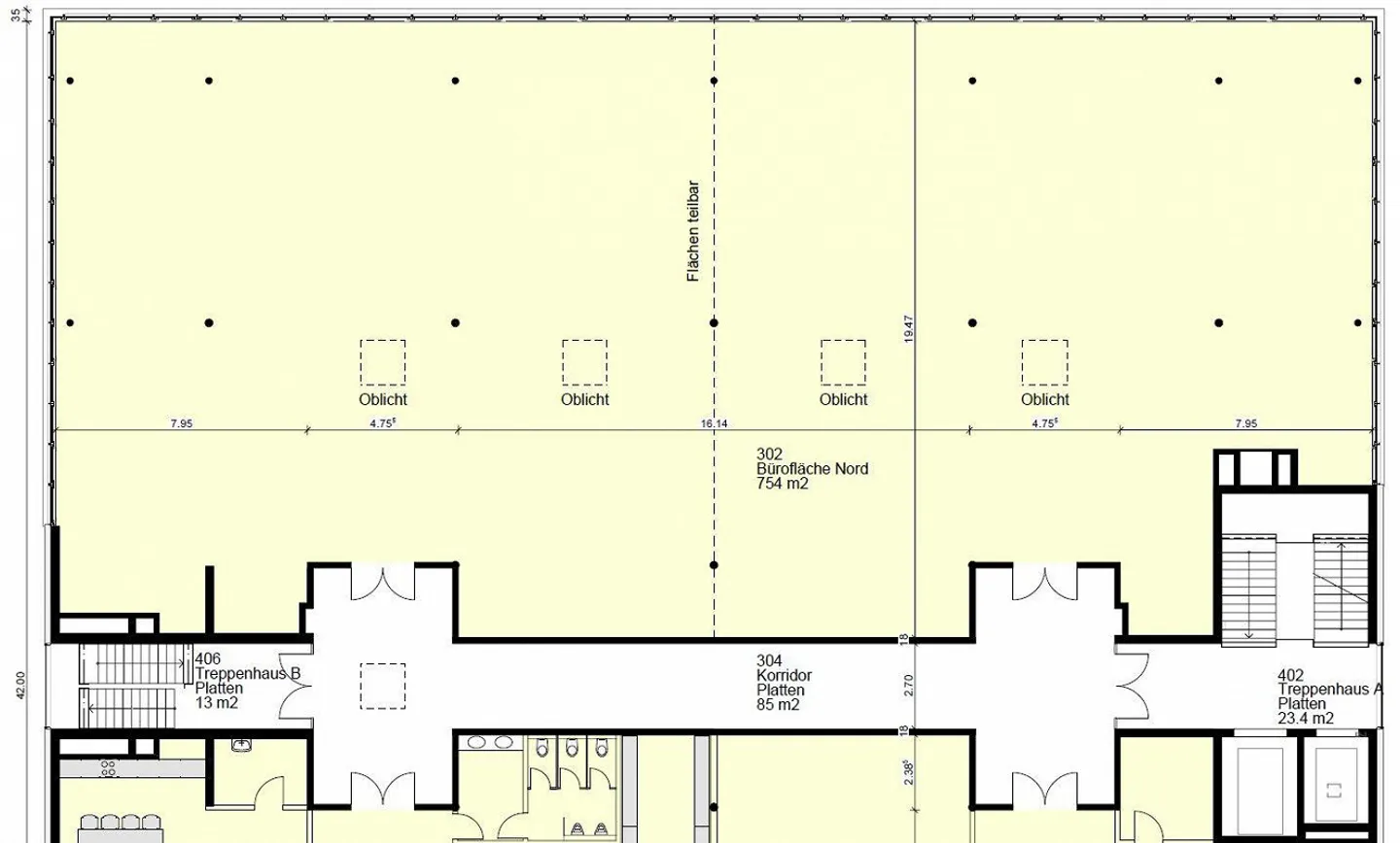 Espace locatif spacieux et lumineux dans le bâtiment commercial et de bureaux Omega - Photo 9 sur 9