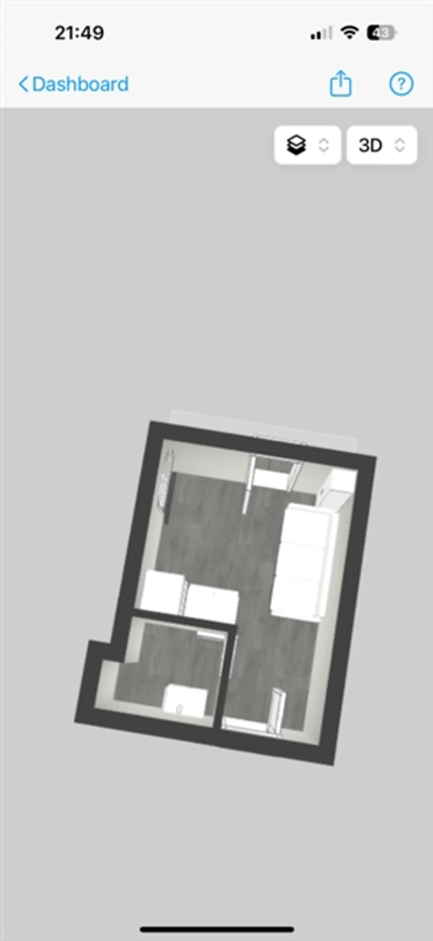 Newly renovated 1-room studio (13 m²) for rent from 01.03.2026 - Photo 7 of 8