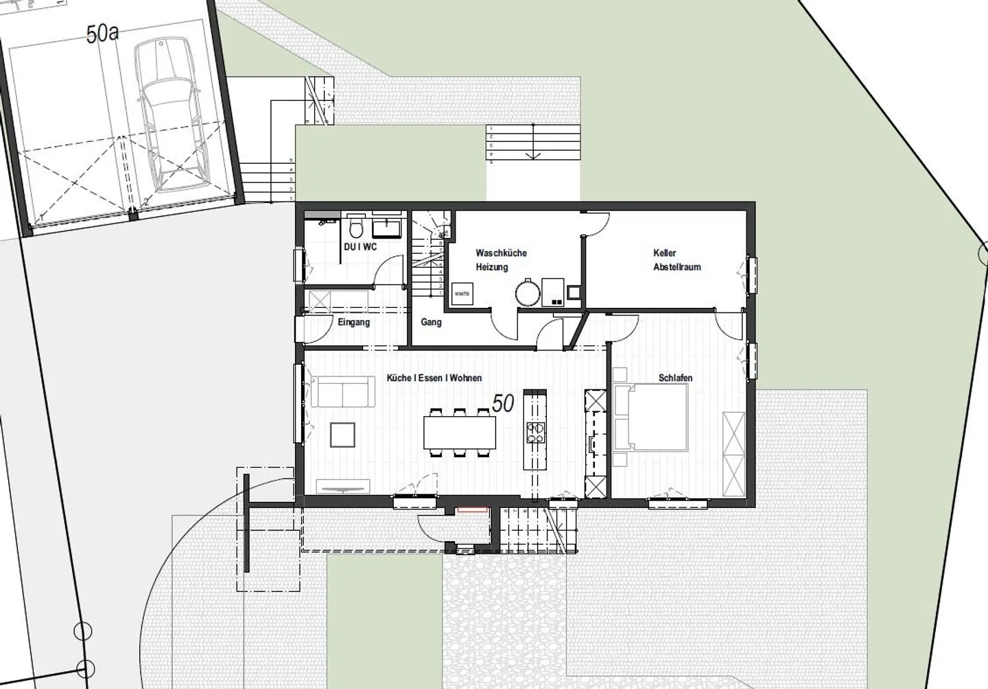 Prima occupazione: Elegante appartamento al piano terra di 2,5 stanze (75 m²) con terrazza - Foto 9 di 9