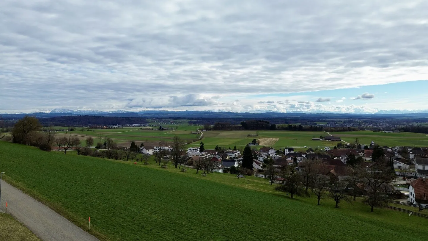 Sunny panoramic plot in elevated location with Alpine view - Photo 8 of 9
