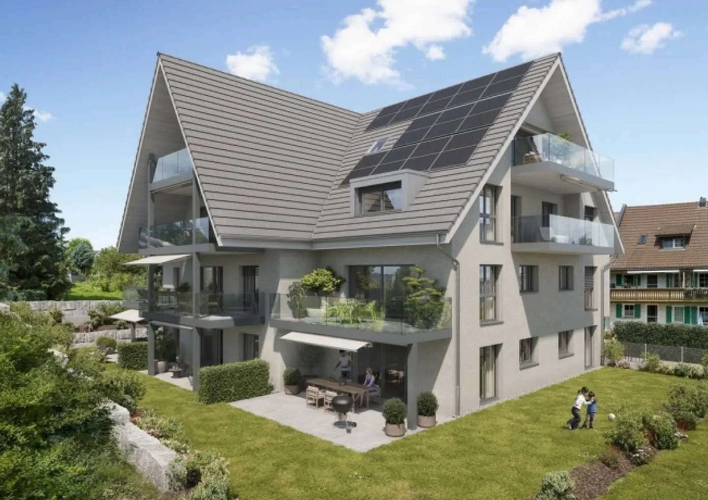 «3 ½ Zi-Wohnungen Hofwisen, Rickenbach Sulz» - Foto 1 di 10