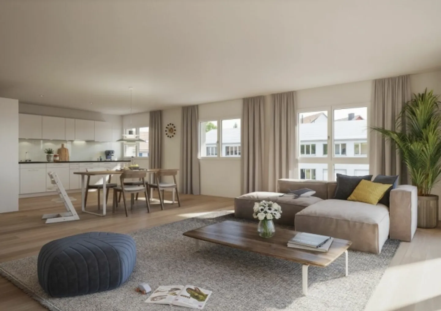 «3 ½ Zi-Wohnungen Hofwisen, Rickenbach Sulz» - Foto 5 di 10