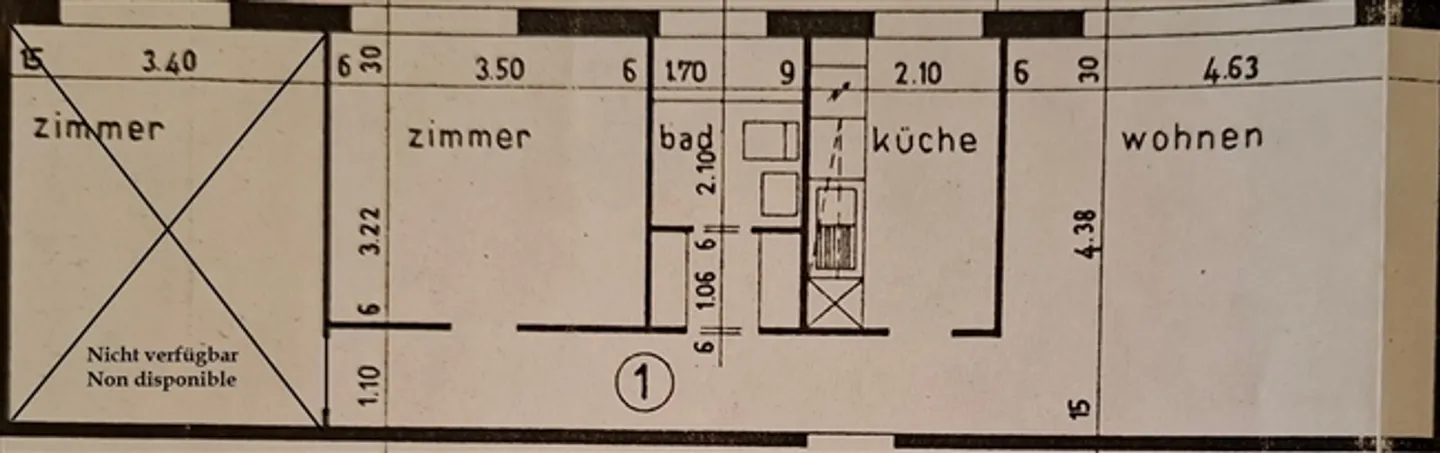 APPARTAMENTO 2 STANZE BIEL/BIENNE (BE), ARREDATO, TEMPORANEO - Foto 10 di 10